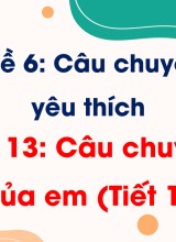Bài 13 Câu chuyện của em (Tiết 1)